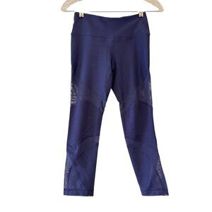 NWT! 90' Degree By Reflex Black Label Women's Navy Blue Leggings Size XS